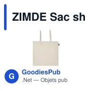 ZIMDE Sac shopping en coton organique - Miniature 2