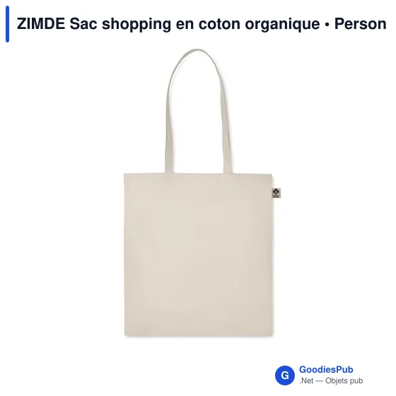 ZIMDE Sac shopping en coton organique - Image 2