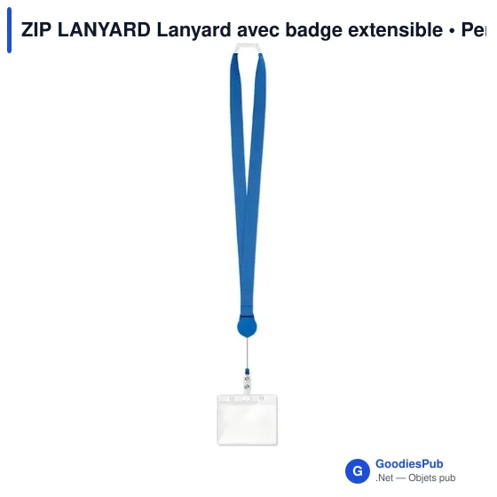 ZIP LANYARD Lanyard avec badge extensible - Image 2