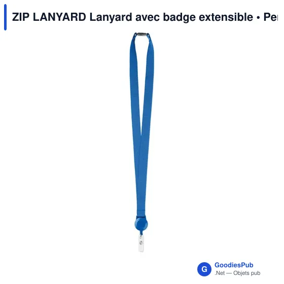 ZIP LANYARD Lanyard avec badge extensible - Image 3