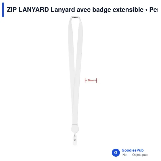 ZIP LANYARD Lanyard avec badge extensible - Image 4