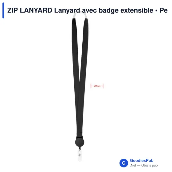ZIP LANYARD Lanyard avec badge extensible - Image 7