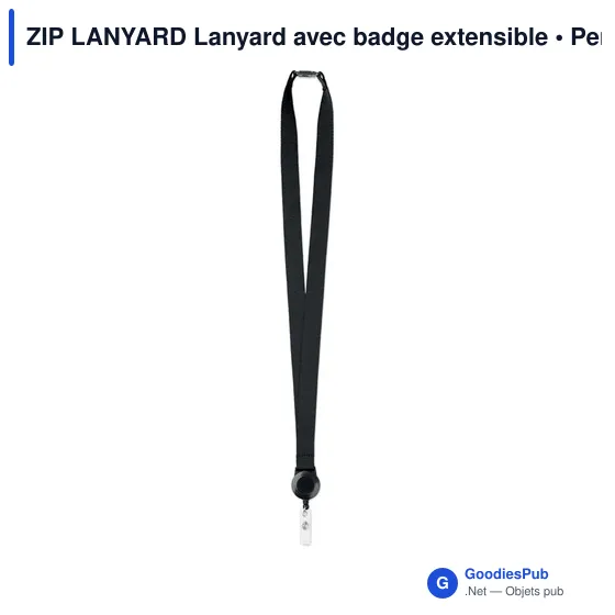 ZIP LANYARD Lanyard avec badge extensible - Image 9