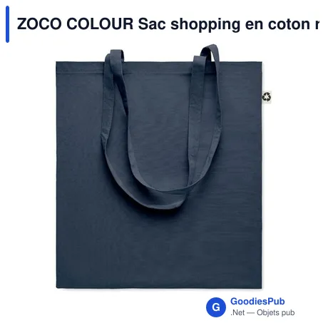 ZOCO COLOUR Sac shopping en coton recyclé