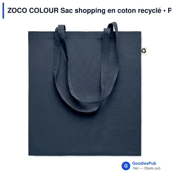 ZOCO COLOUR Sac shopping en coton recyclé - Image 1