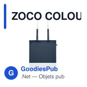 ZOCO COLOUR Sac shopping en coton recyclé - Miniature 2