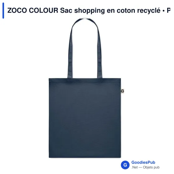 ZOCO COLOUR Sac shopping en coton recyclé - Image 2