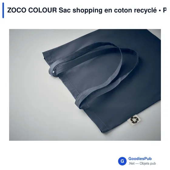 ZOCO COLOUR Sac shopping en coton recyclé - Image 3