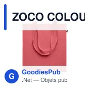 ZOCO COLOUR Sac shopping en coton recyclé - Miniature 8