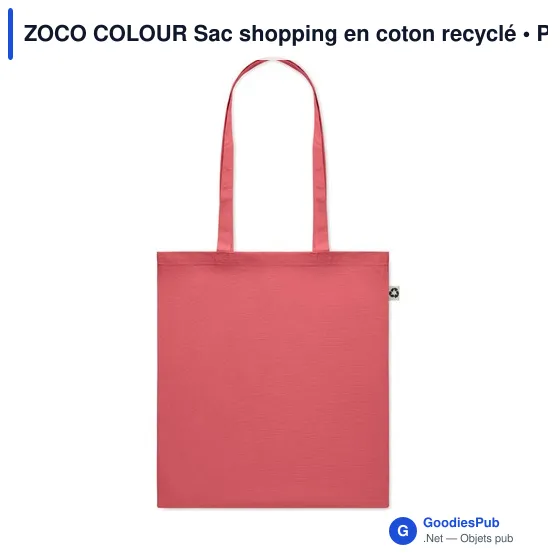ZOCO COLOUR Sac shopping en coton recyclé - Image 9