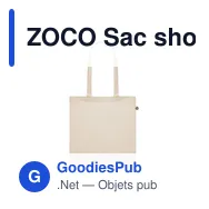 ZOCO Sac shopping en coton recyclé - Miniature 3