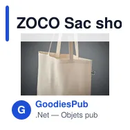 ZOCO Sac shopping en coton recyclé - Miniature 4