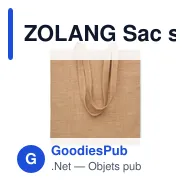ZOLANG Sac shopping en jute - Miniature 1