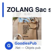 ZOLANG Sac shopping en jute - Miniature 4