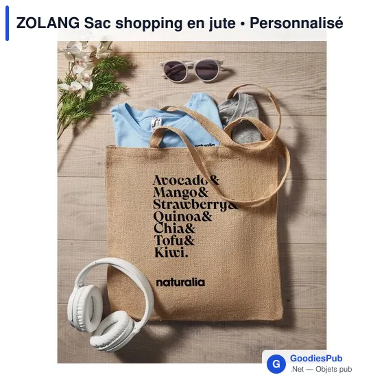 ZOLANG Sac shopping en jute - Image 4