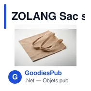 ZOLANG Sac shopping en jute - Miniature 5