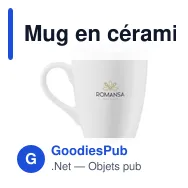 Mug en céramique personnalisable Zonia 310 ml avec logo - Miniature 1