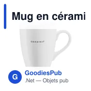 Mug en céramique personnalisable Zonia 310 ml avec logo - Miniature 3