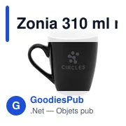 Mug en céramique personnalisable Zonia 310 ml avec logo - Miniature 2