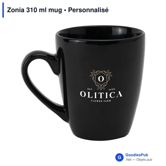 Mug en céramique personnalisable Zonia 310 ml avec logo - Image 5