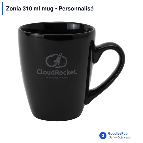 Mug en céramique personnalisable Zonia 310 ml avec logo - Image 7