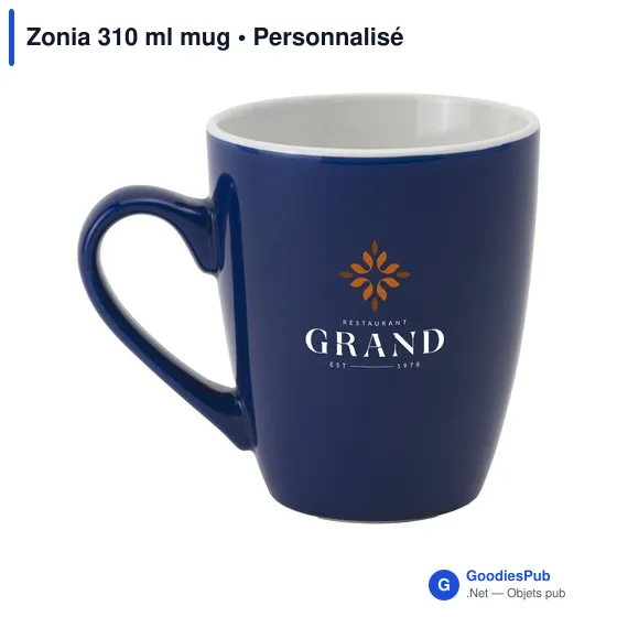Mug en céramique personnalisable Zonia 310 ml avec logo - Image 8
