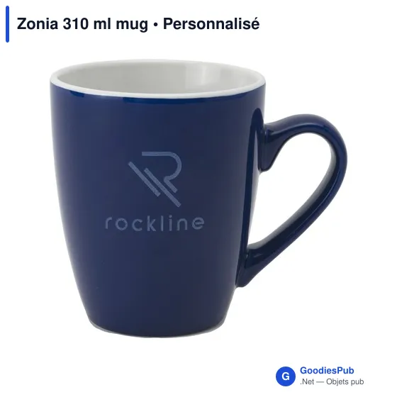 Mug en céramique personnalisable Zonia 310 ml avec logo - Image 10