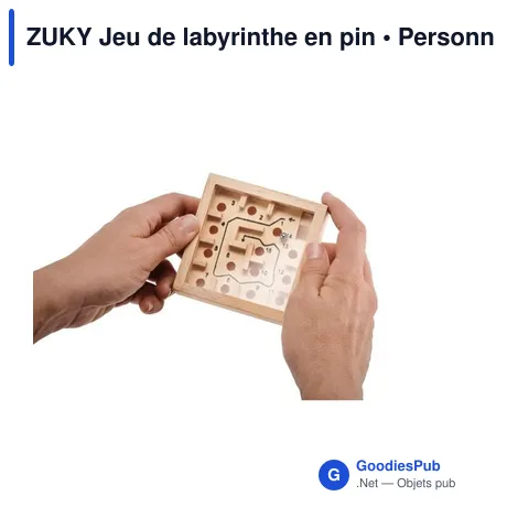 ZUKY Jeu de labyrinthe en pin