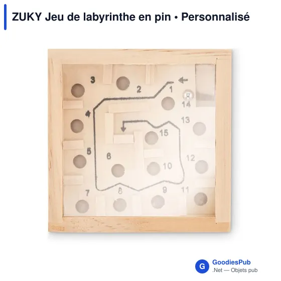 ZUKY Jeu de labyrinthe en pin - Image 2