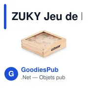 ZUKY Jeu de labyrinthe en pin - Miniature 4