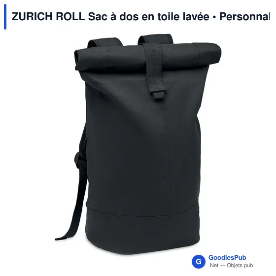 ZURICH ROLL Sac à dos en toile lavée - Image 1