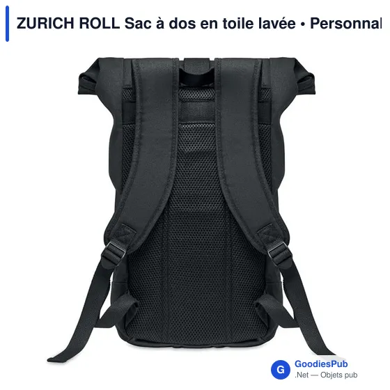 ZURICH ROLL Sac à dos en toile lavée - Image 2