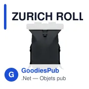 ZURICH ROLL Sac à dos en toile lavée - Miniature 3