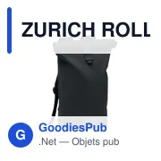 ZURICH ROLL Sac à dos en toile lavée - Miniature 4