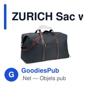 ZURICH Sac week-end en toile 450gr/m² - Miniature 1