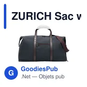 ZURICH Sac week-end en toile 450gr/m² - Miniature 2