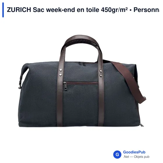 ZURICH Sac week-end en toile 450gr/m² - Image 2