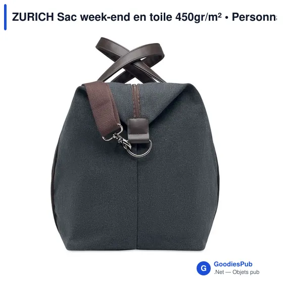 ZURICH Sac week-end en toile 450gr/m² - Image 3